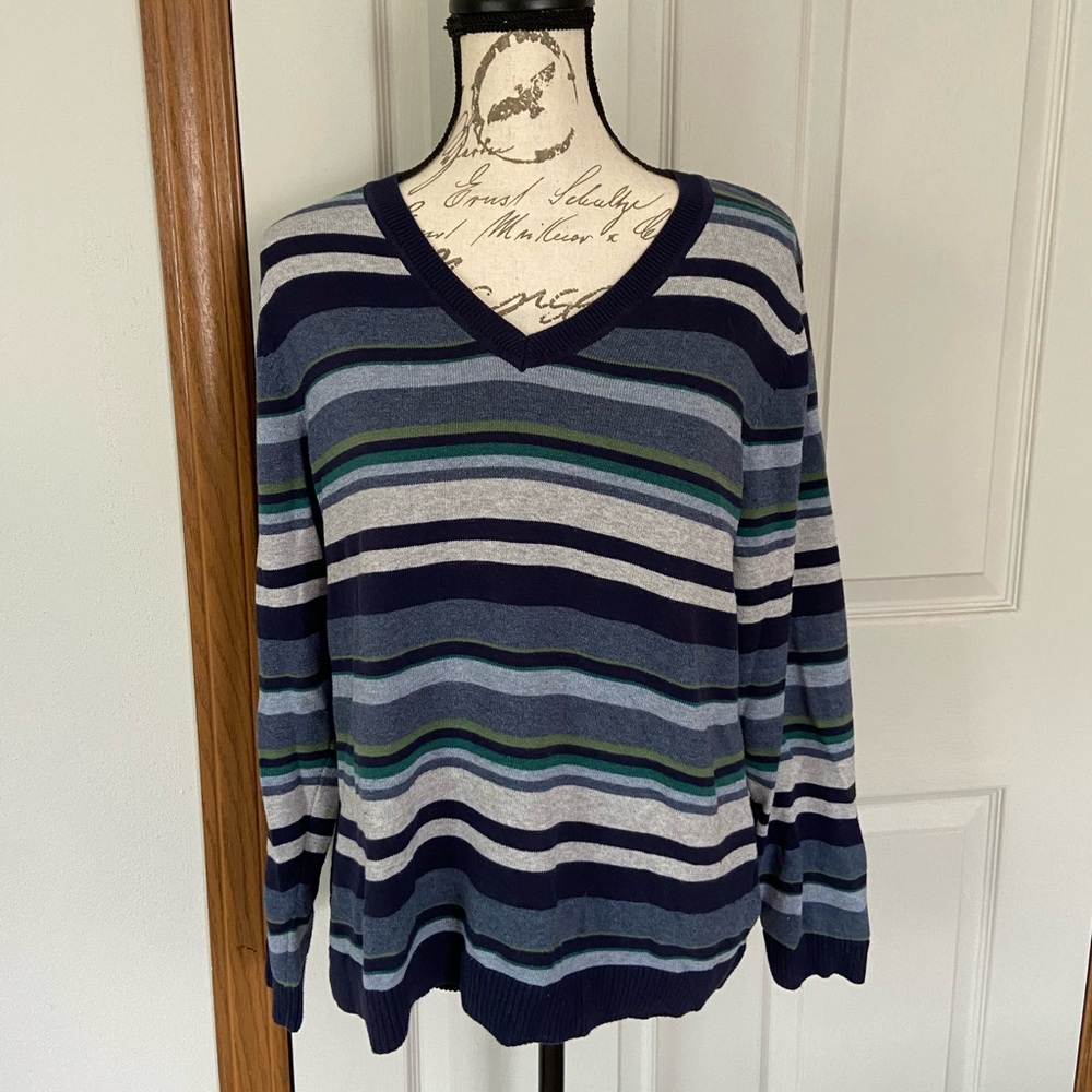Croft & Barrow Striped Long Sleeve Top
